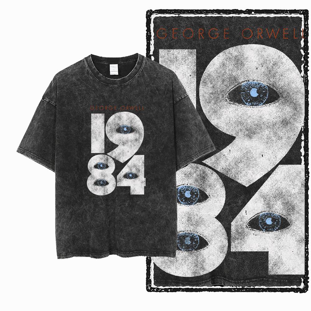 Acid Wash Vintage Graphic T Shirt - G02 Exklusives Herren-T-Shirt aus 100 %