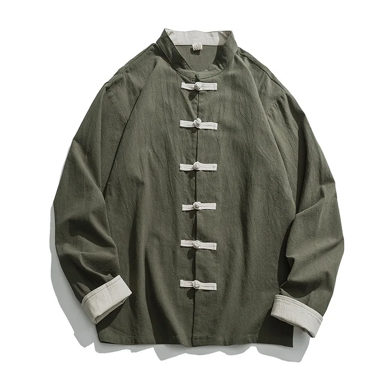 2020 neue Kimono Jacke Männer  – Mens Linen Shirt Long Sleeve Bewertung und Preis
