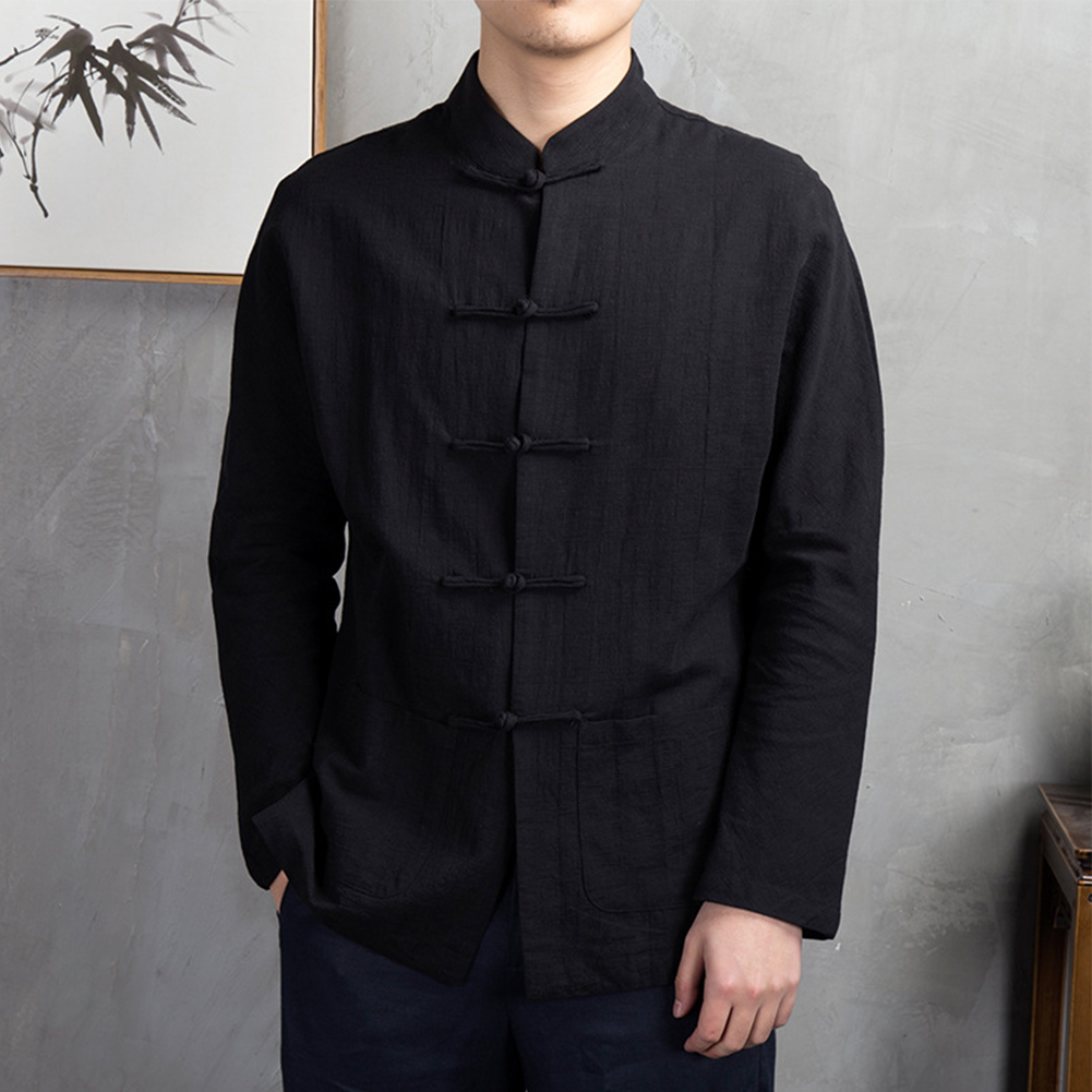 Retro Casual Herren Chinesisch – Mens Linen Shirt Long Sleeve Bewertung und Preis