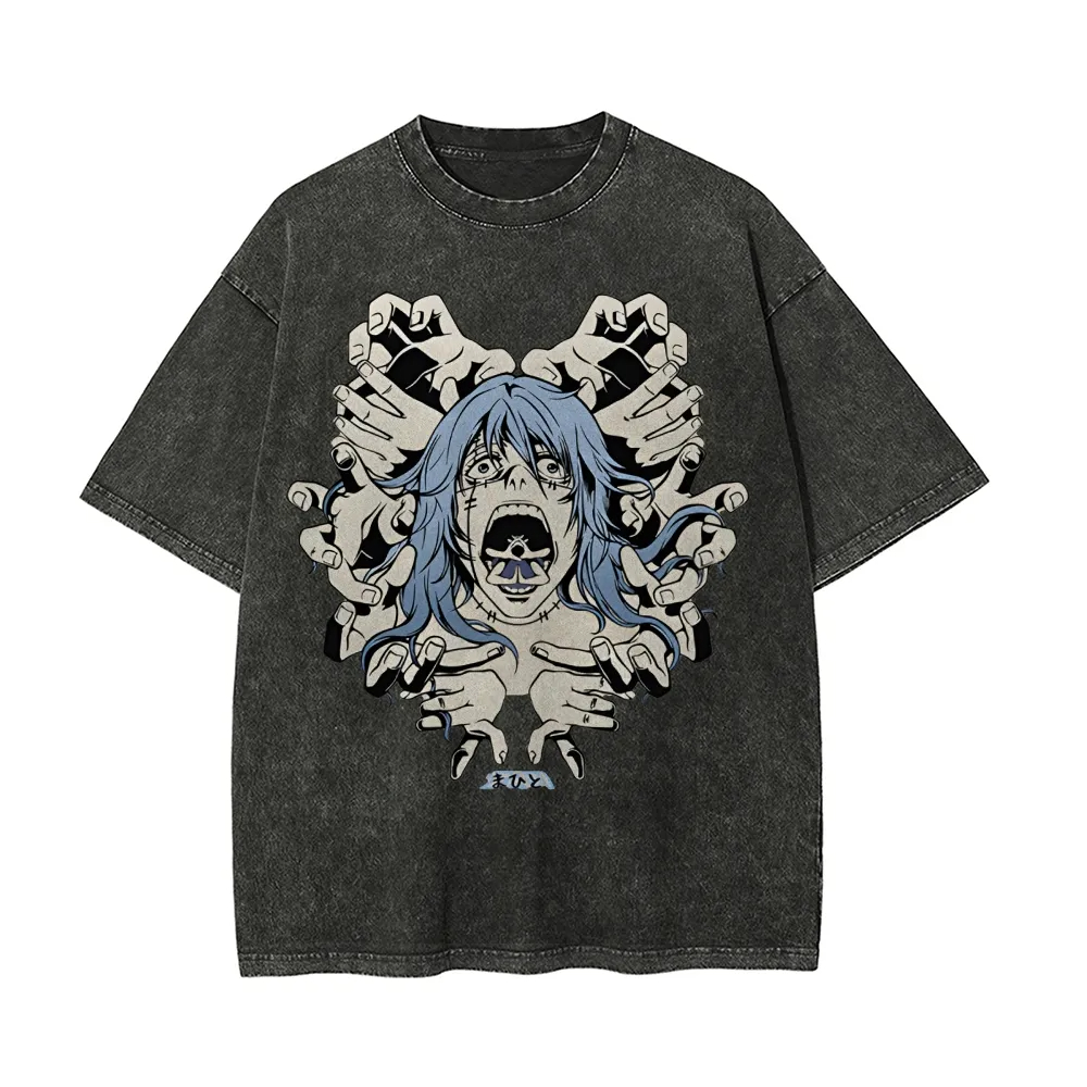 Mahito T-Shirt Jujutsu Kaisen  – Acid Wash Vintage Graphic T Shirt Bewertung und Preis