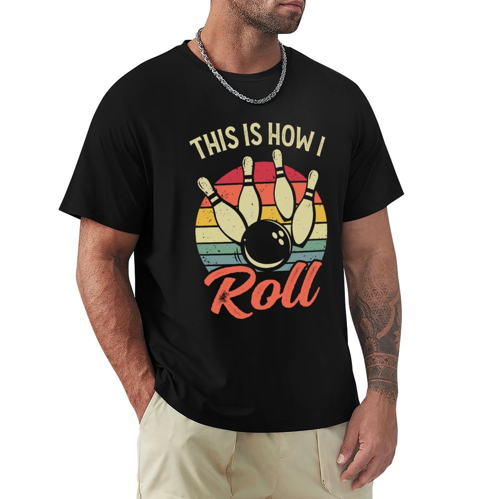 So rolle ich – Retro-Bowling-T – Short Sleeve Bowling Shirt Retro Bewertung und Preis