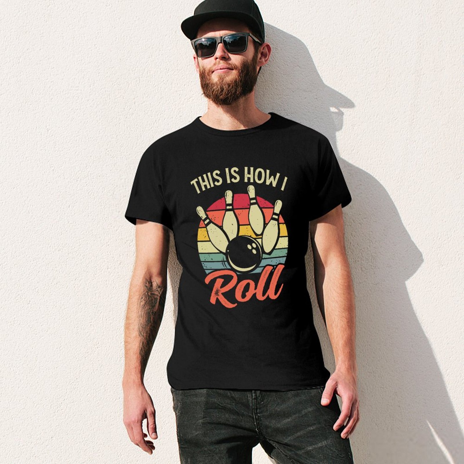 So rolle ich – Retro-Bowling-T – Short Sleeve Bowling Shirt Retro Bewertung und Preis