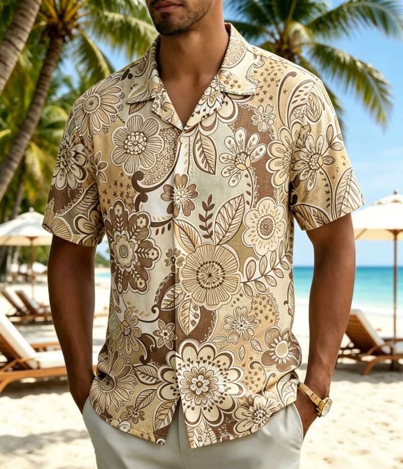 Herren Vintage Boho Tropisches – Vintage Hawaiian Floral Shirt Bewertung und Preis