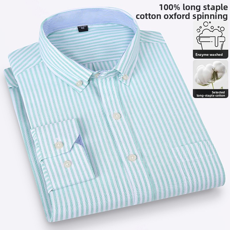 Reine Baumwolle Hohe Qualität  – Oxford Cotton Casual Shirt Business Bewertung und Preis