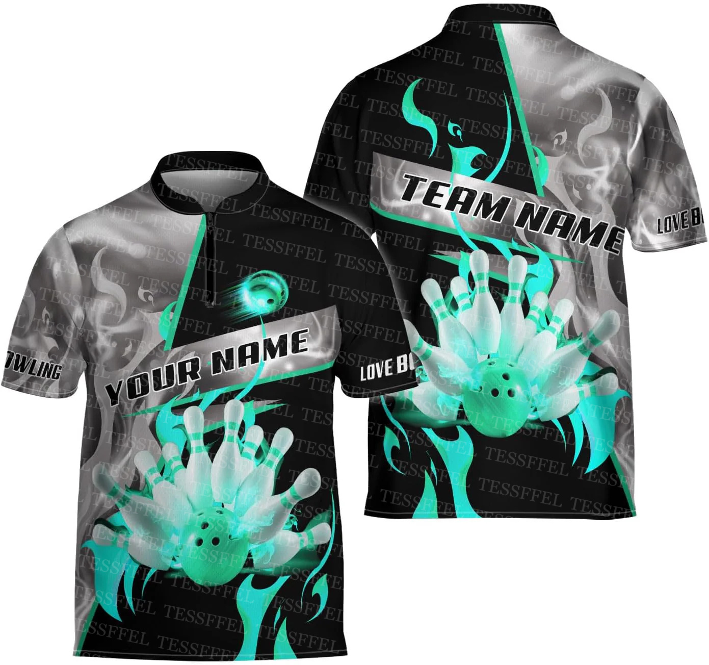 Benutzerdefinierte Name Graffi – Short Sleeve Bowling Shirt Retro Bewertung und Preis