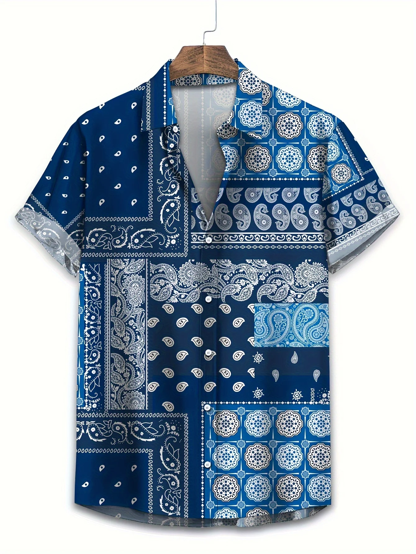 Atmungsaktives, dünnes Stoffhe – Vintage Hawaiian Floral Shirt Bewertung und Preis