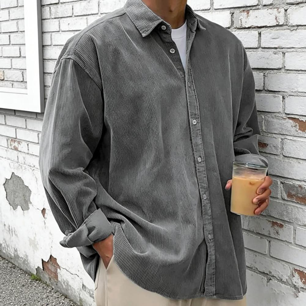 Neues Herren-Cordhemd, entspan – Corduroy Button Up Shirt Men Bewertung und Preis