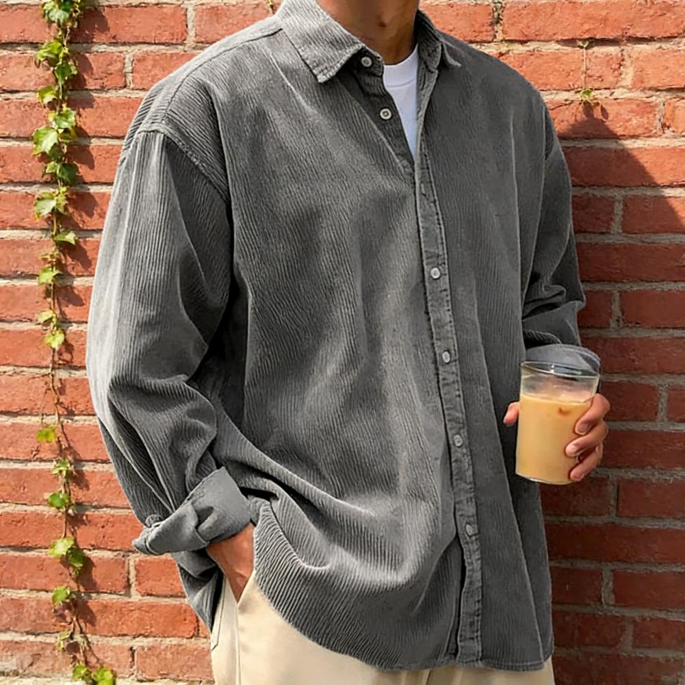 Neues Herren-Cordhemd, entspan – Corduroy Button Up Shirt Men Bewertung und Preis