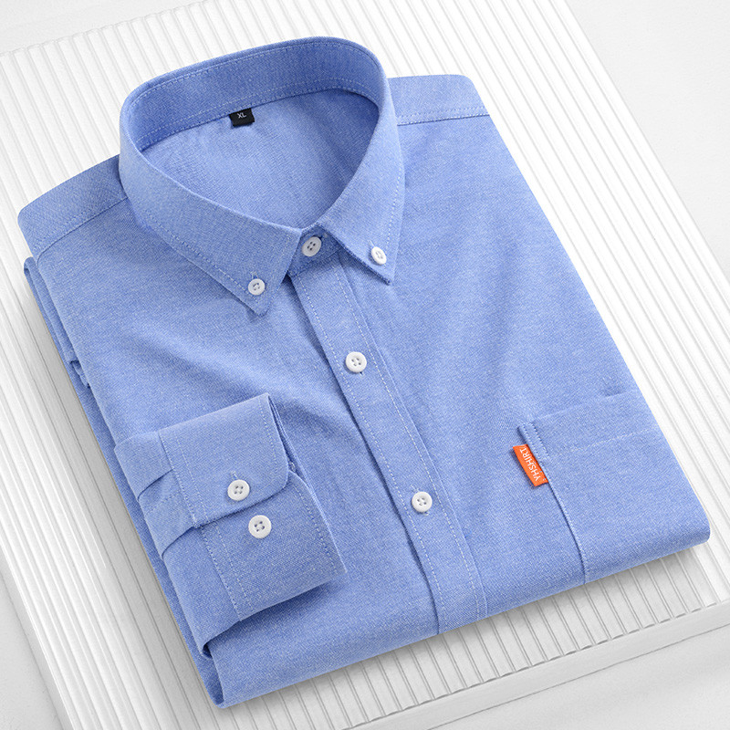 Herren-Business-Hemd aus 100 % – Oxford Cotton Casual Shirt Business Bewertung und Preis