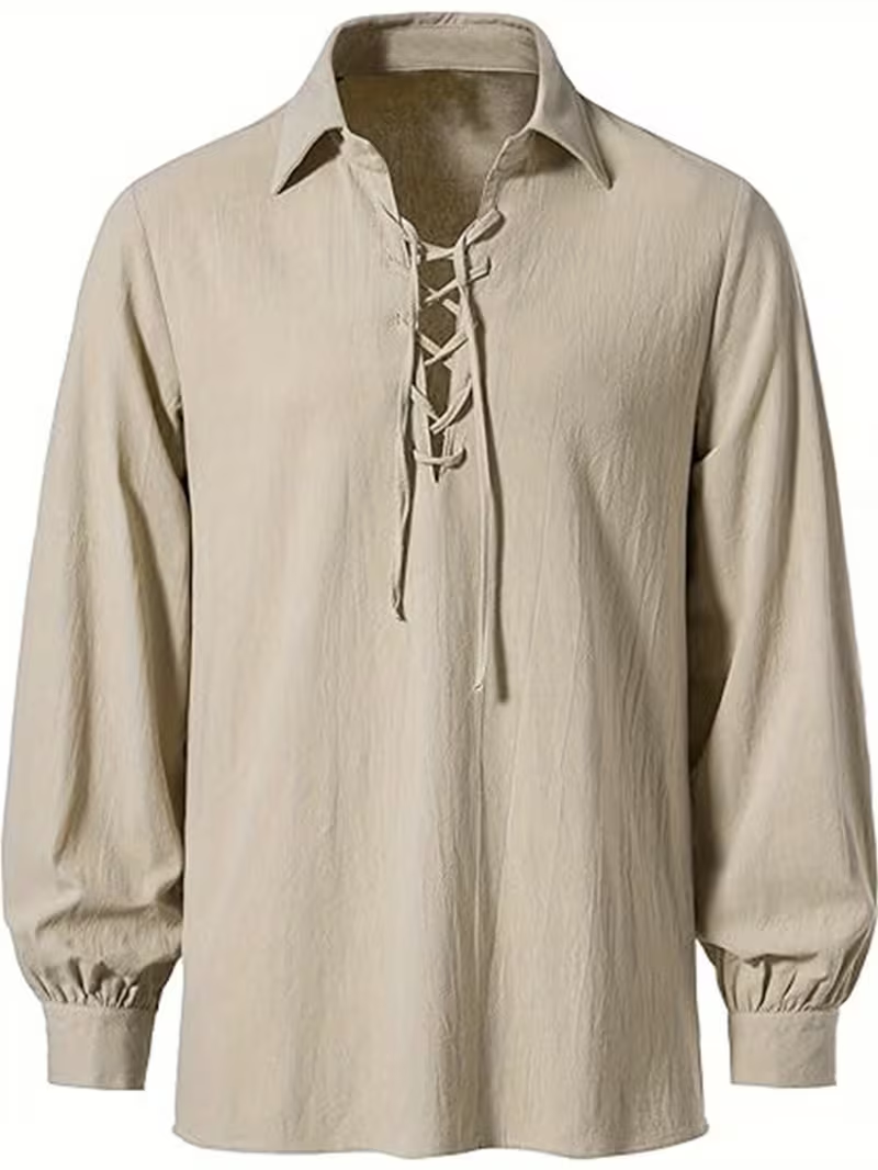 Herren Renaissance Wikinger Pi – Medieval Gothic Lace Up Pirate Shirt Bewertung und Preis