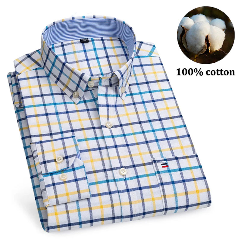 Herrenhemden aus 100 % Baumwol – Oxford Cotton Casual Shirt Business Bewertung und Preis