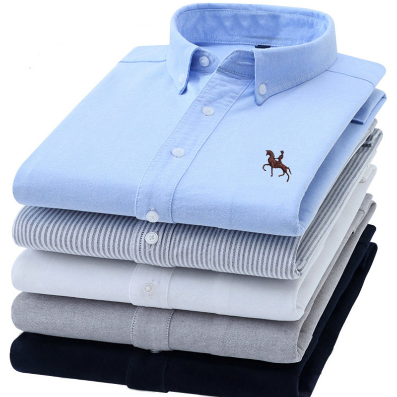 S-6XL Oxford-Hemden für Herren – Oxford Cotton Casual Shirt Business Bewertung und Preis