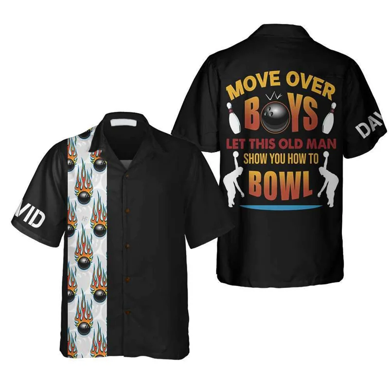 Klassisches Retro-Hemd mit Bow – Short Sleeve Bowling Shirt Retro Bewertung und Preis