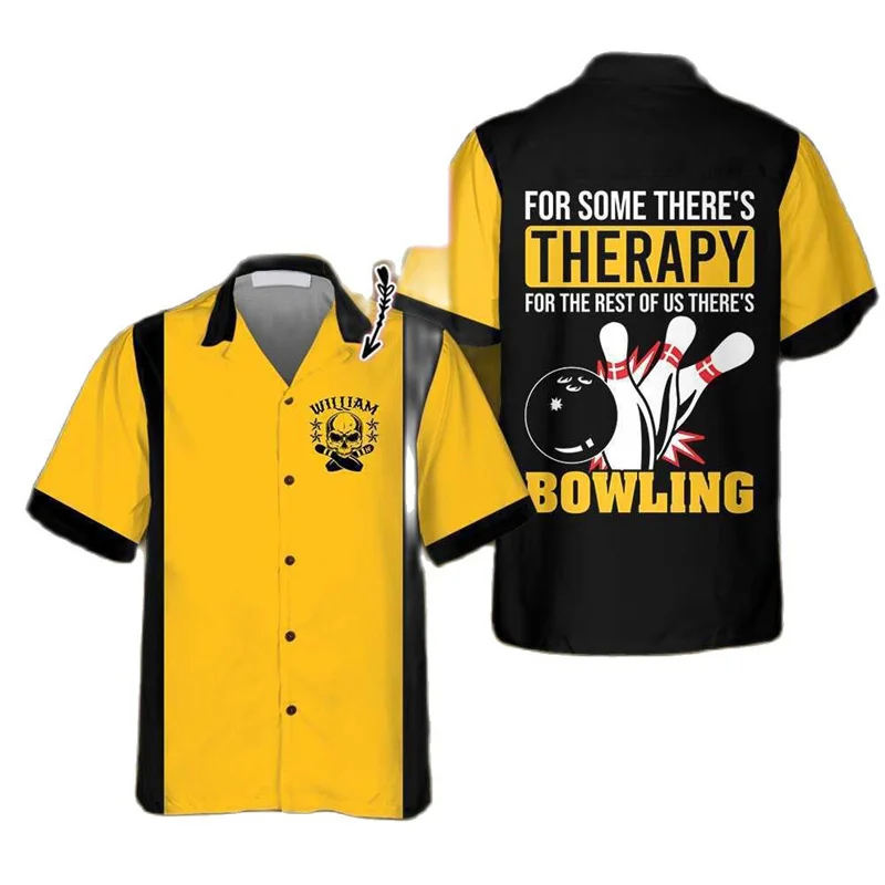 Klassisches Retro-Hemd mit Bow – Short Sleeve Bowling Shirt Retro Bewertung und Preis