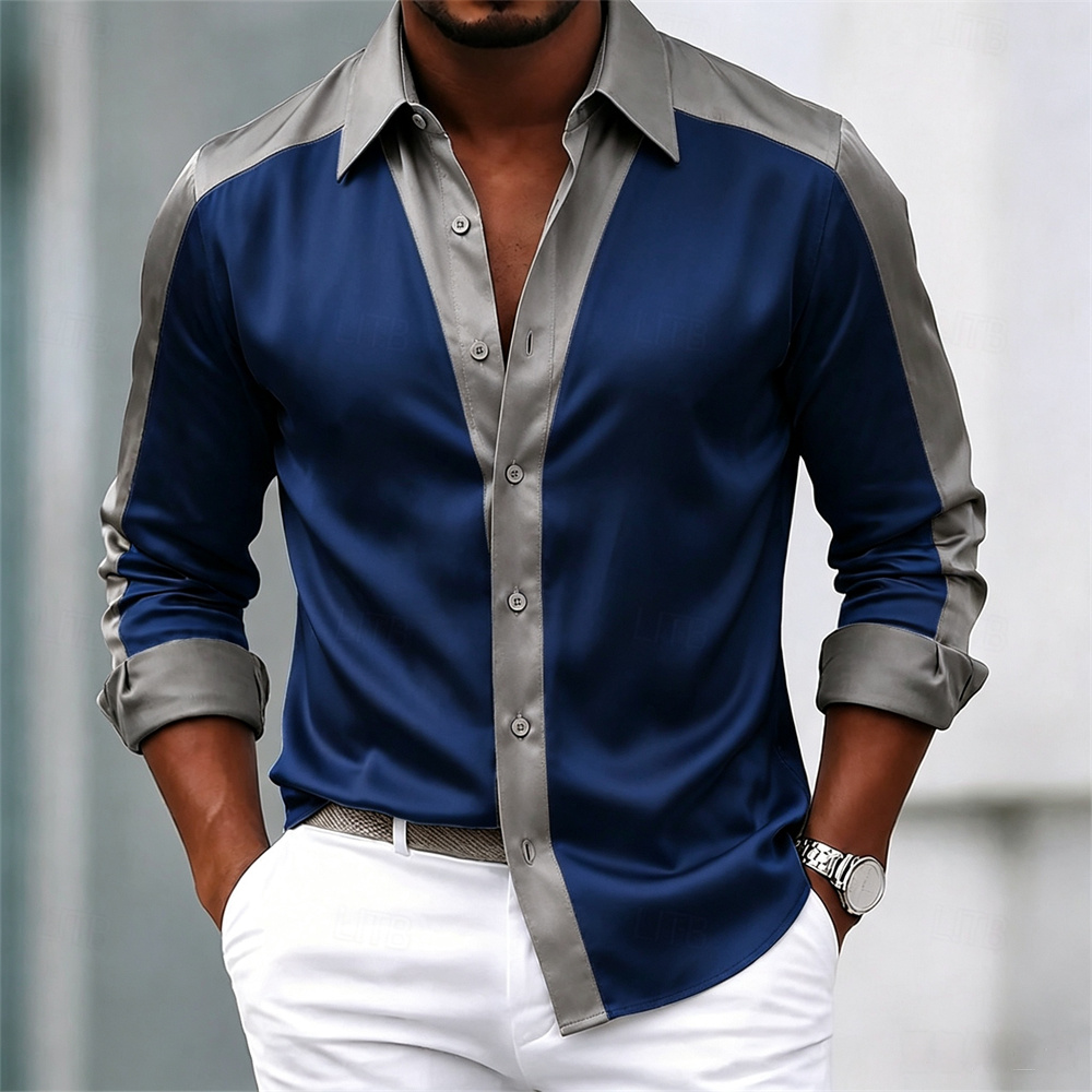 Herrenhemd, Satinhemd, Anzughe – Mens Satin Silk Dress Shirt Bewertung und Preis