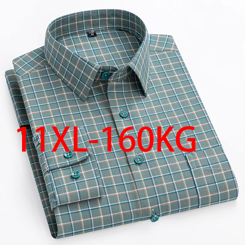 Neues 11XL 10XL Extra großes H – Oxford Cotton Casual Shirt Business Bewertung und Preis